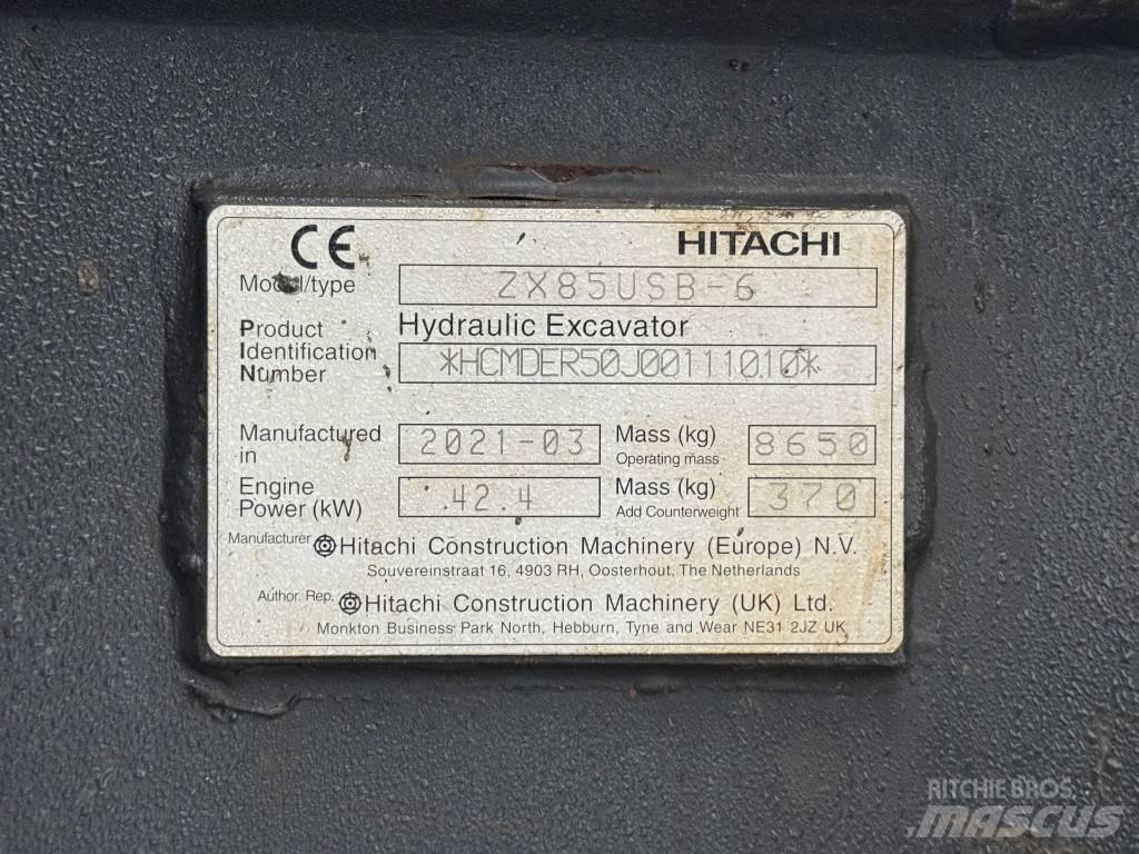 Hitachi ZX 85 US B-6 Midibagger  7t - 12t
