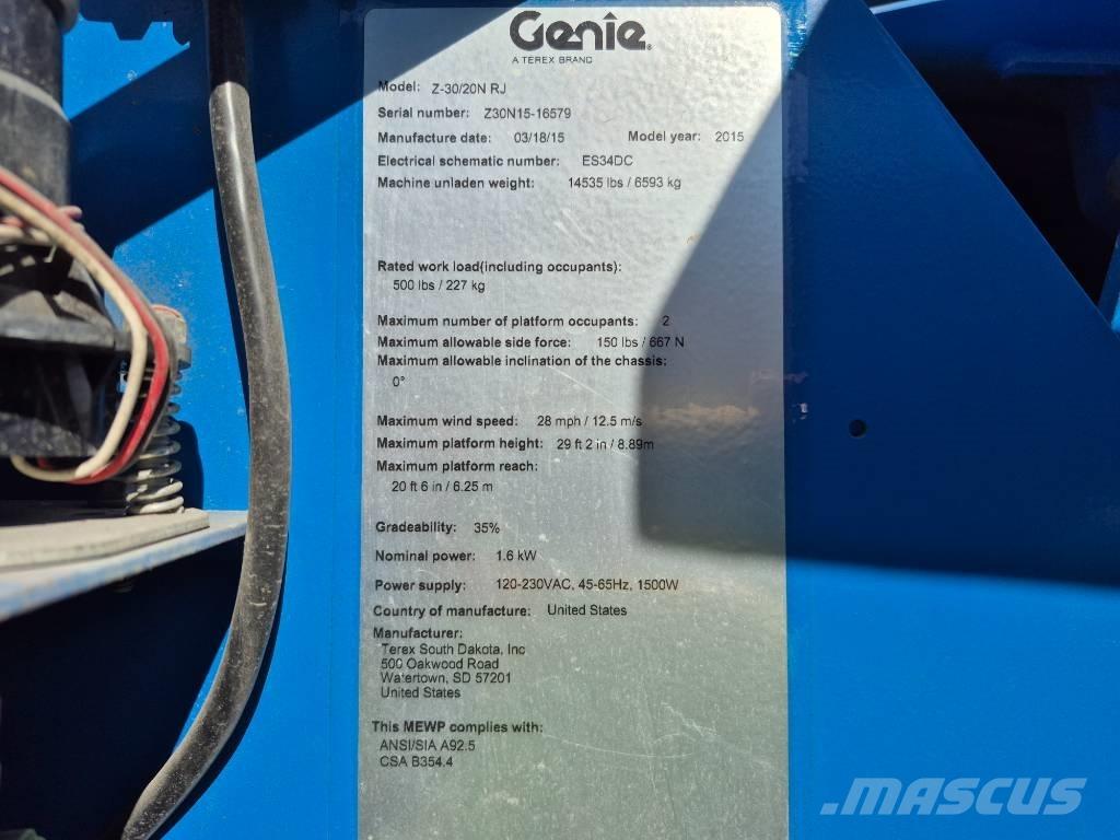 Genie Z 30/20 N Gelenkteleskoparbeitsbühnen