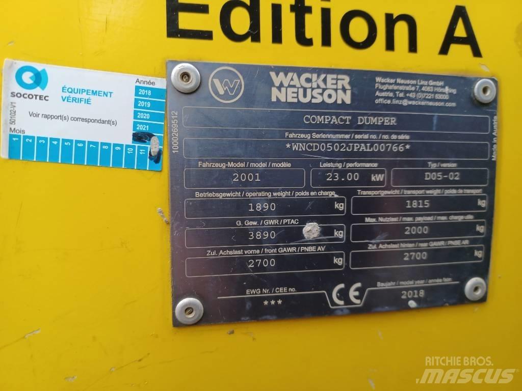 Wacker Neuson 2001 Minidumper