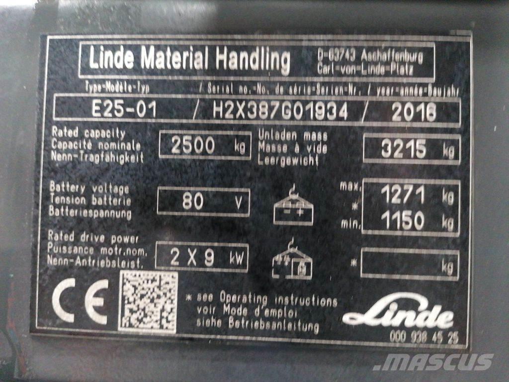 Linde E25-01 Elektrostapler