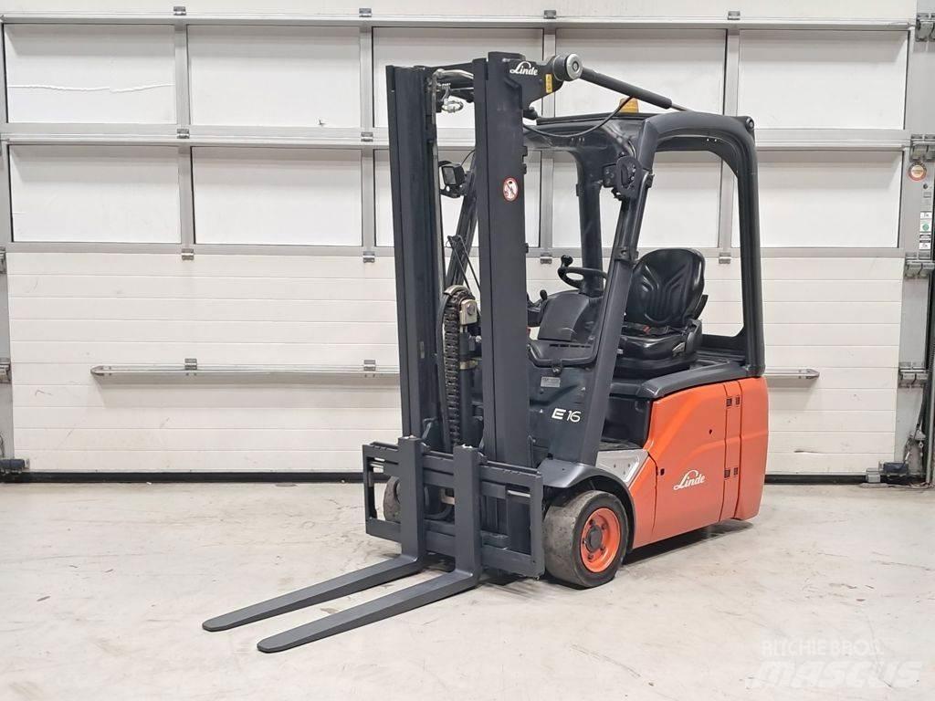 Linde E16C-01 Elektrostapler