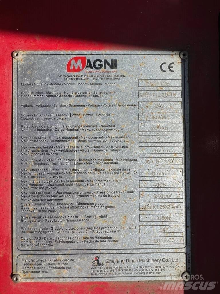 Magni ES 1612 E Scheren-Arbeitsbühnen