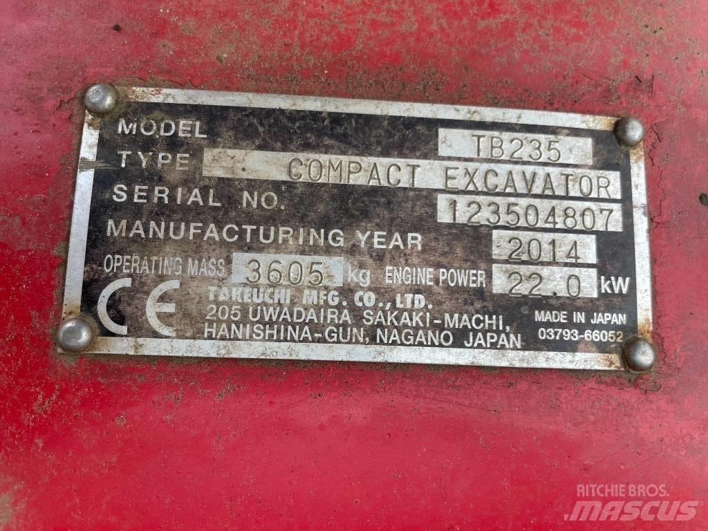 Takeuchi TB 235 Minibagger < 7t