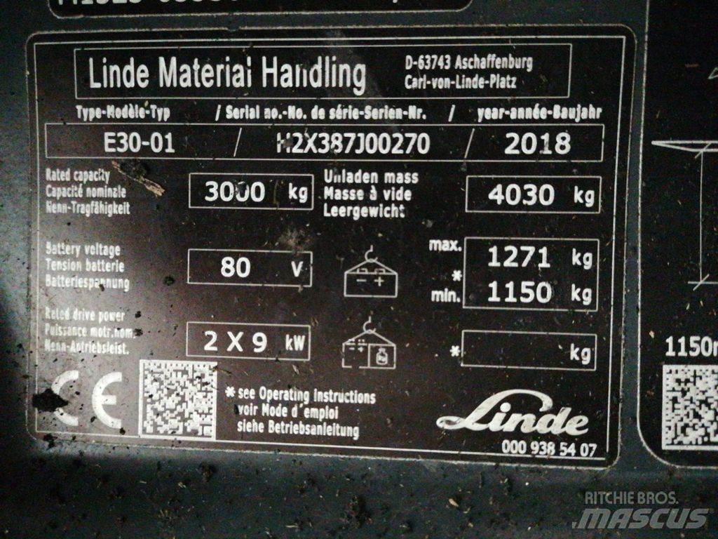 Linde E30-01 Elektrostapler