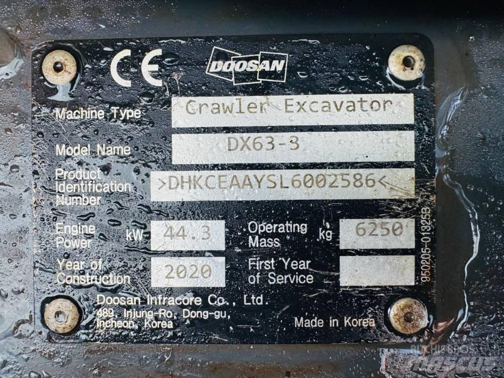 Doosan DX 63-3 Raupenbagger