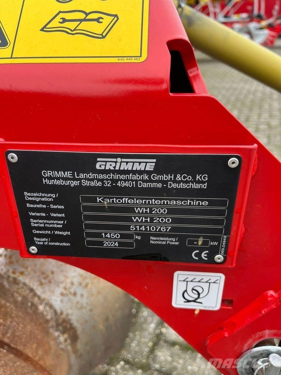 Grimme WH 200 Kartoffelvollernter