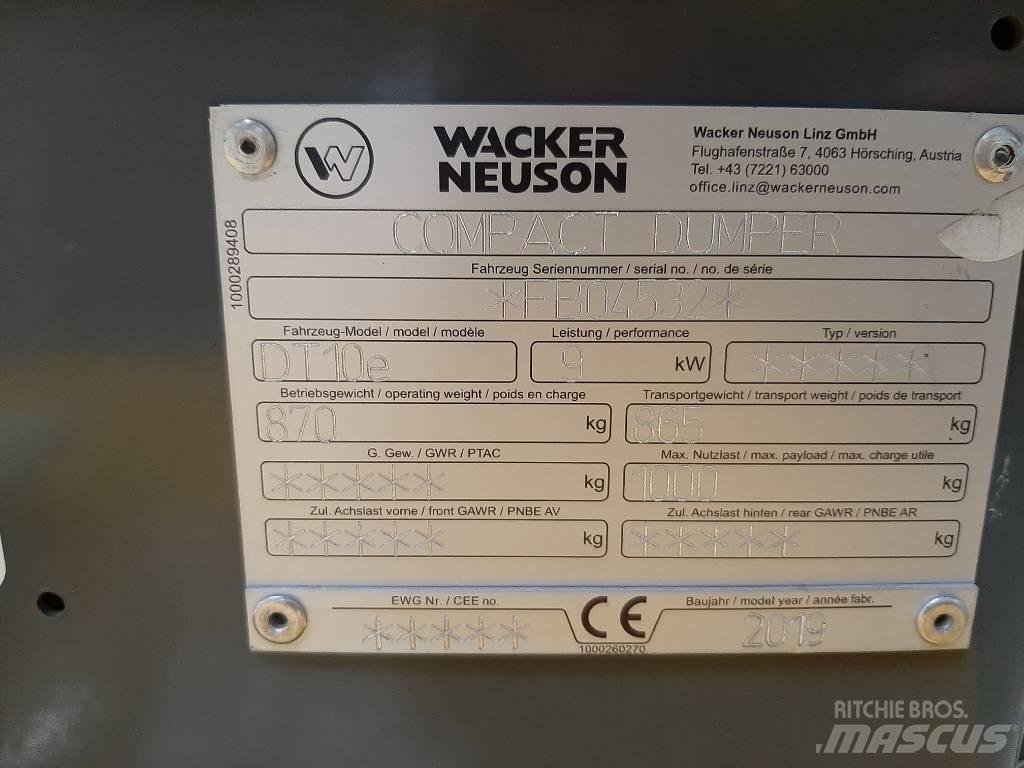 Wacker Neuson DT10e Raupendumper