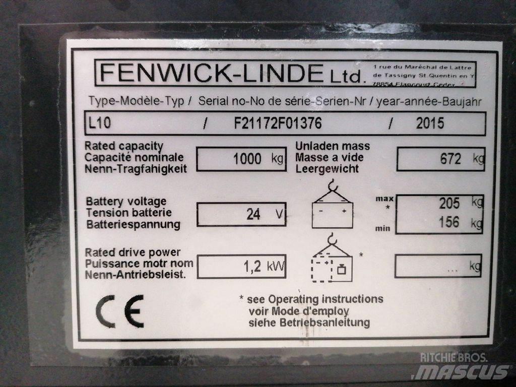 Linde L10 Deichselstapler