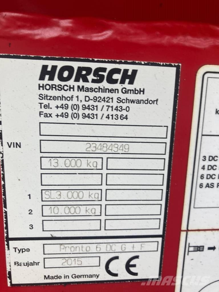 Horsch PRONTO 6DC Drillmaschinenkombination