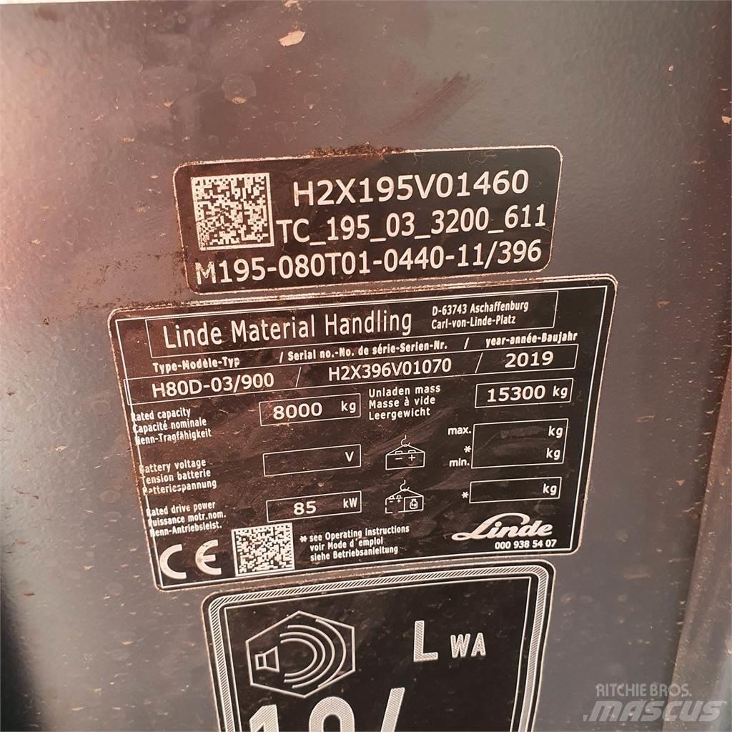 Linde H80D/900 Dieselstapler