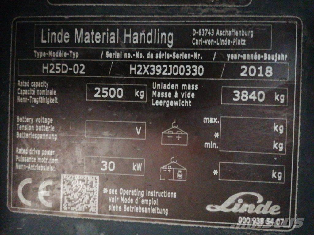 Linde H25D-02 Dieselstapler