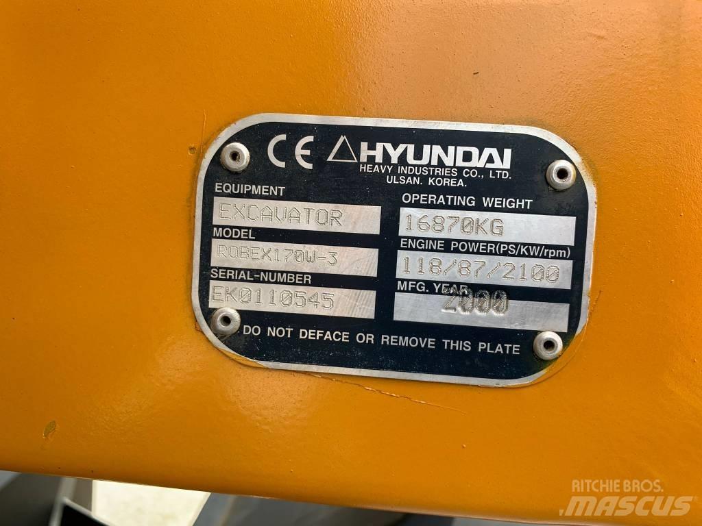 Hyundai ROBEX 170W-3 Mobilbagger