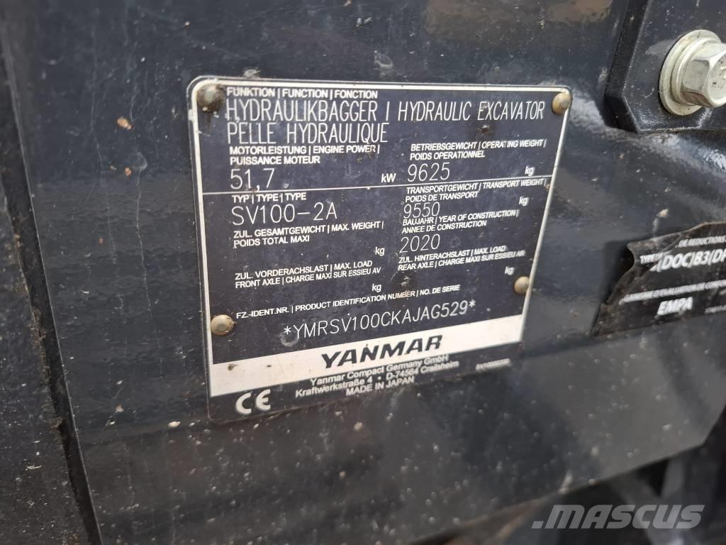 Yanmar SV 100-2A Midibagger  7t - 12t