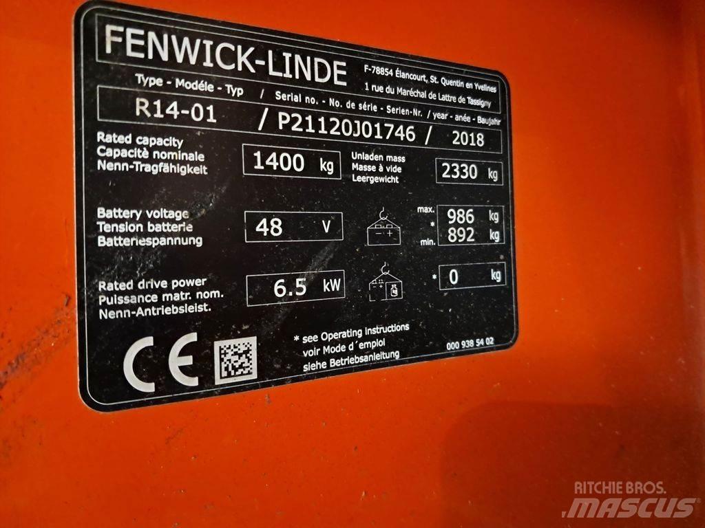 Linde R14-01 Schubmaststapler