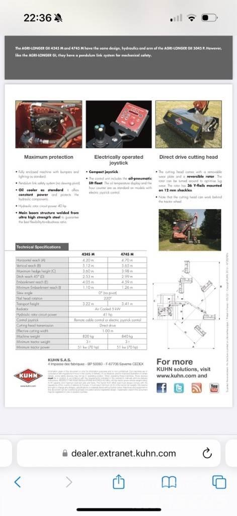 Kuhn E4745 M Sonstige Schneeräumgeräte
