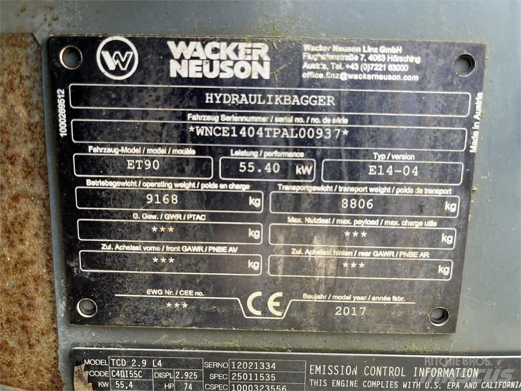 Wacker Neuson ET 90 Midibagger  7t - 12t