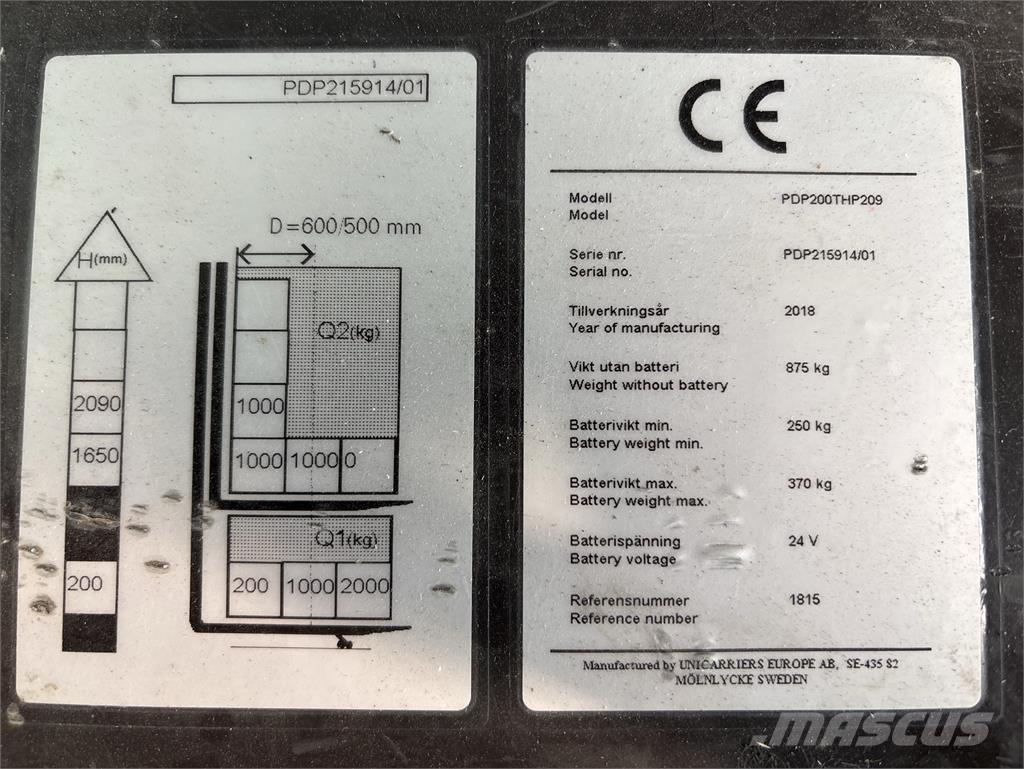 Atlet PDP200 Selbstfahrstapler