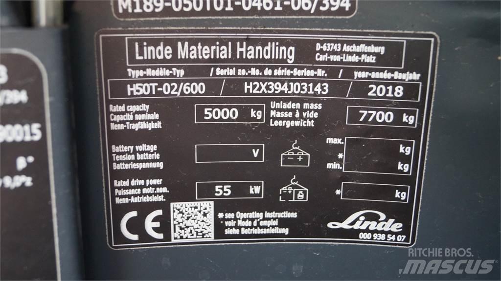 Linde H50T/600 Gasstapler