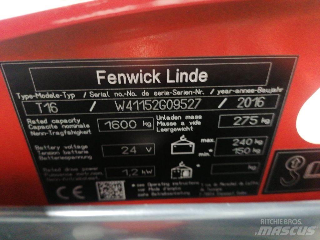 Linde T16 Niedergabelstapler