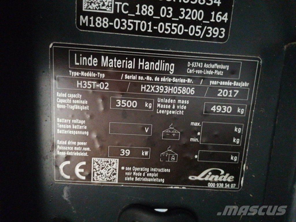Linde H35T-02 Gasstapler