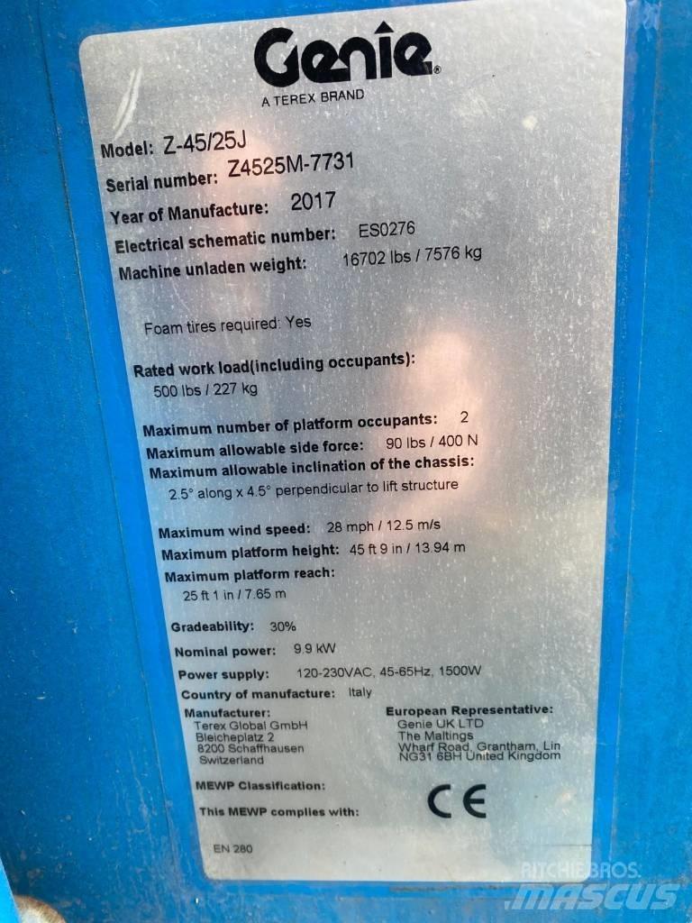 Genie Z 45/25 J BI Gelenkteleskoparbeitsbühnen