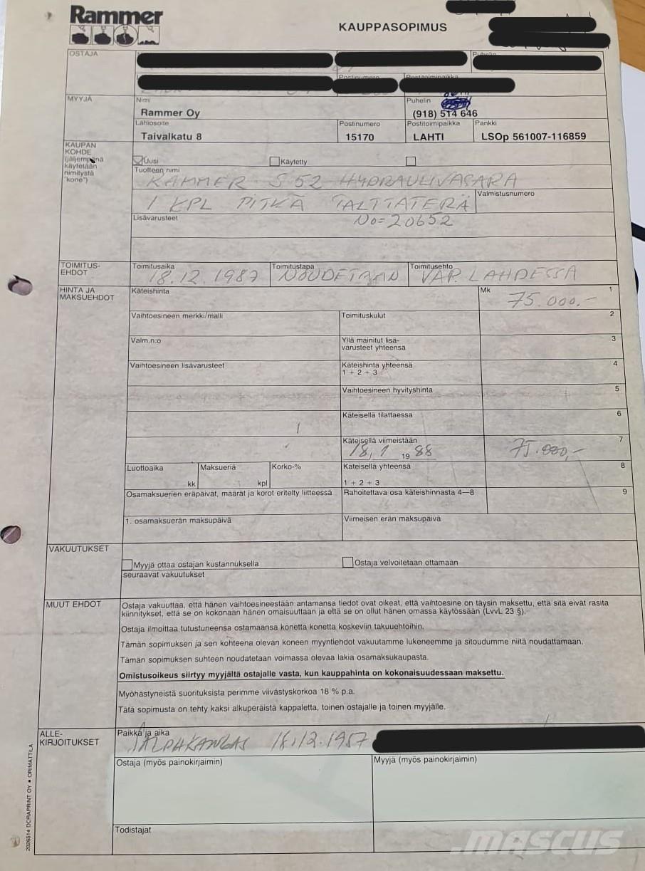 Rammer S52 Hammer / Brecher