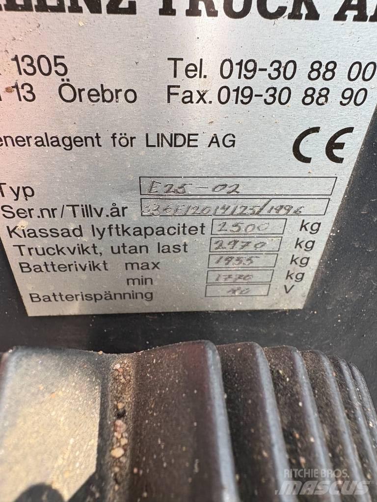 Linde E 25 Elektrostapler