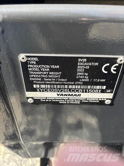 Yanmar SV26 Minibagger < 7t