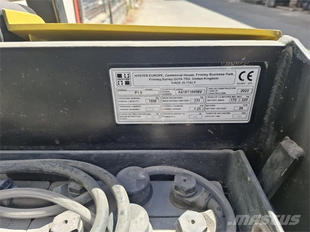 Hyster P1.6 Sonstige Flurförderzeuge