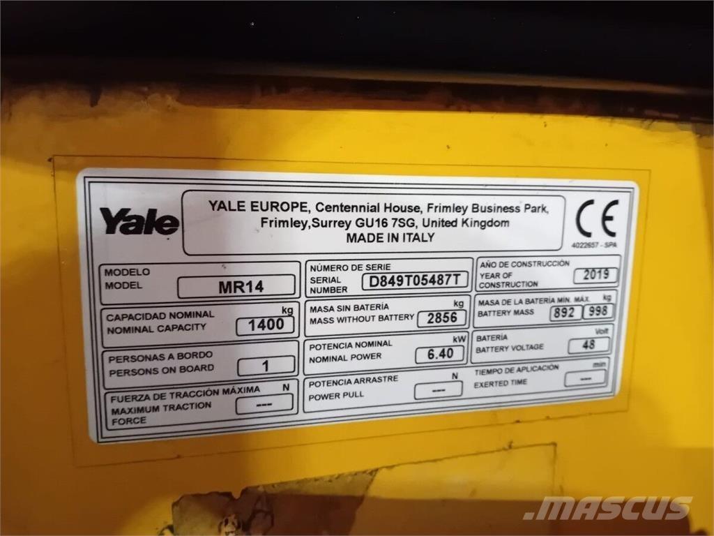 Yale MR14 Sonstige Flurförderzeuge