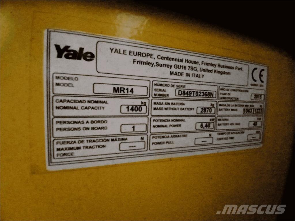 Yale MR14 Sonstige Flurförderzeuge