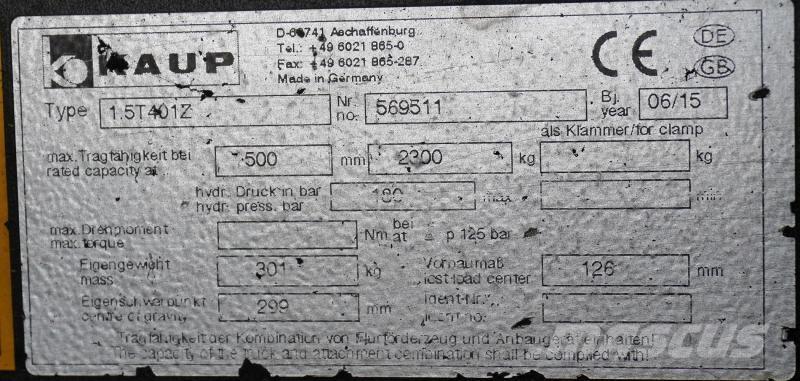 Kaup 1.5T401Z Andere Ausstattung und Zubehör