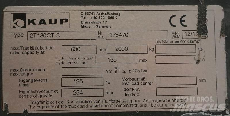 Kaup 2T180CT.3 Gabeln