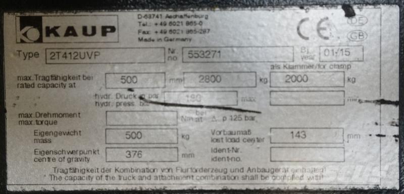 Kaup 2T412UVP Andere Ausstattung und Zubehör