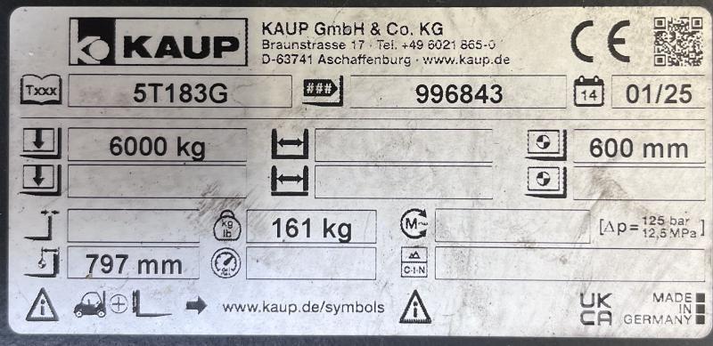 Kaup 5T183G Andere Ausstattung und Zubehör