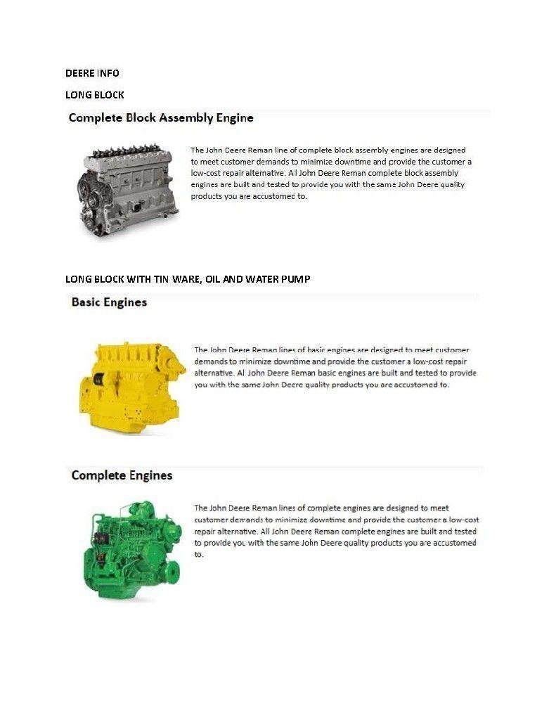 John Deere 4024T Motoren
