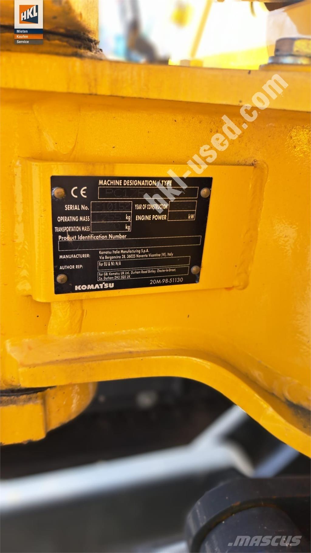 Komatsu PC 17 R-5 Minibagger < 7t