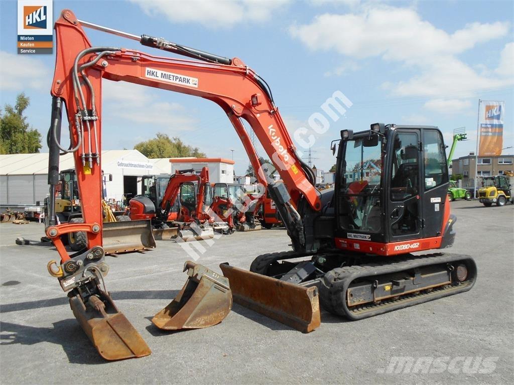 Kubota KX 080-4 Minibagger < 7t
