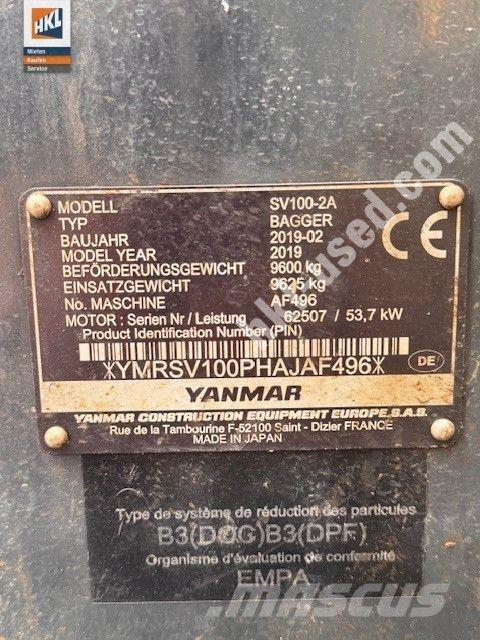 Yanmar SV 100-2 Minibagger < 7t