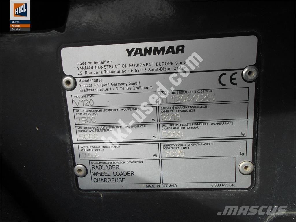 Yanmar V 120 Radlader
