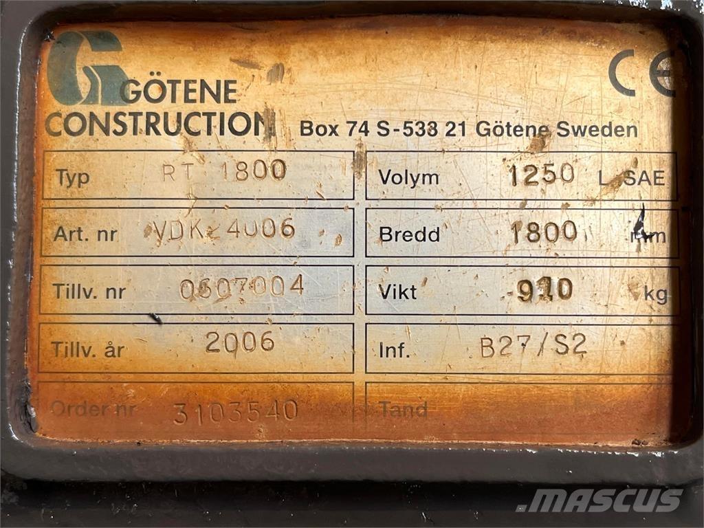  1800 mm Planerskovl Schaufeln