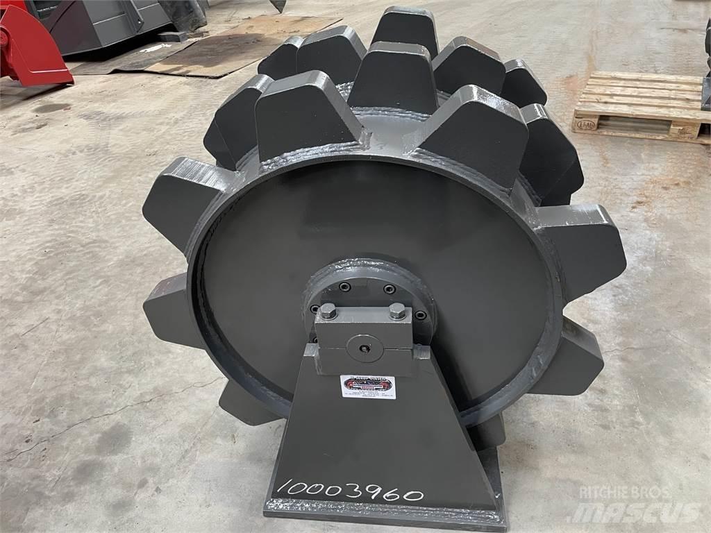  650 mm kompaktorhjul Gummiradwalzen
