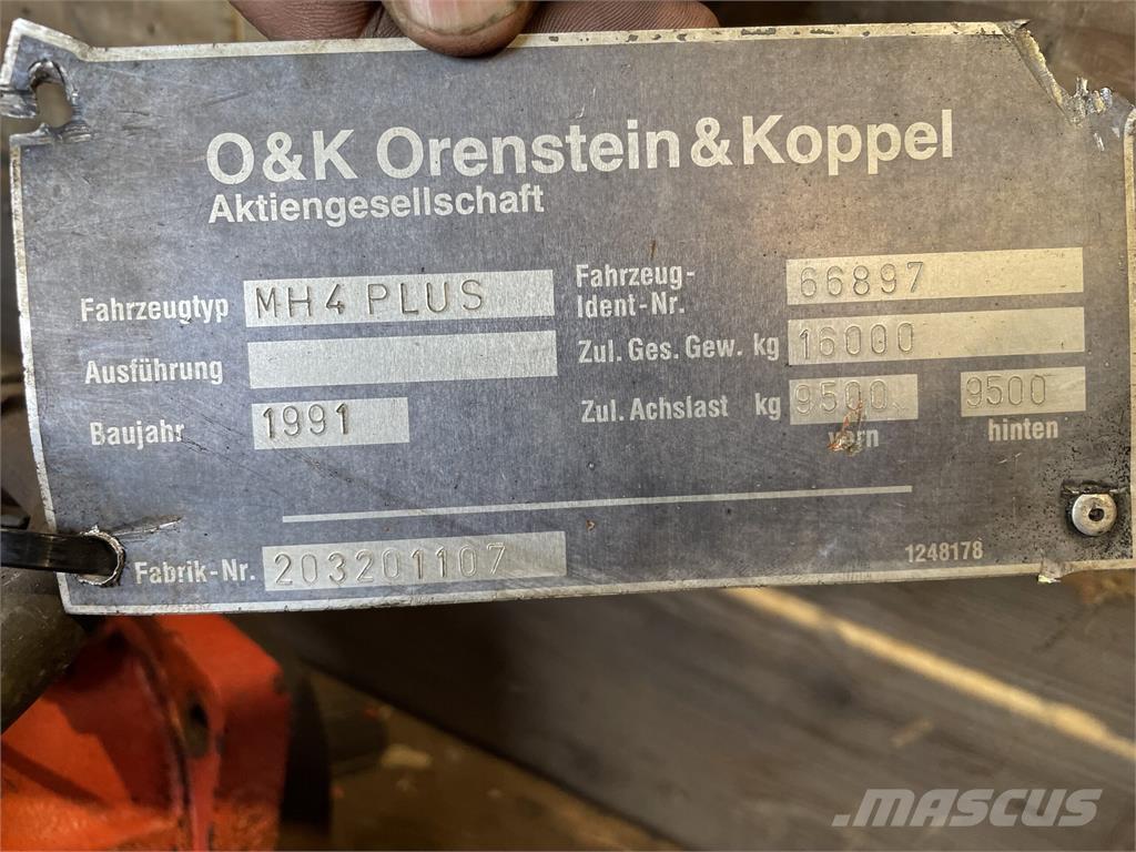 O&K MH4 Plus svirvel Hydraulik