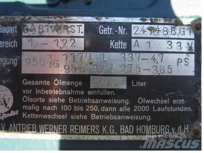  P.I.V. gear Type GA B1VERST Getriebe