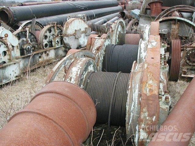  Piloteringsspil 3 tromler Seilwinden, Bauaufzüge und Lastenaufzüge