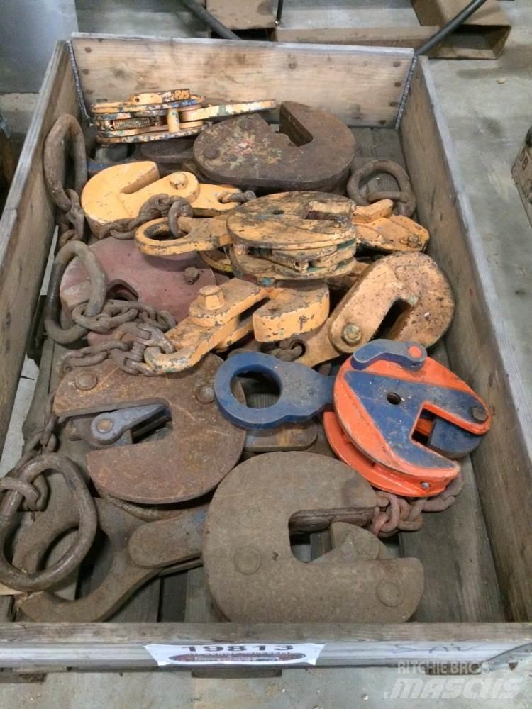  Pladeklør, diverse 1 palle Kran-Teile und Zubehör