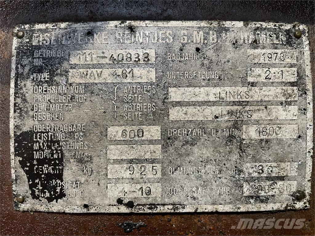 Reintjes WAV 461 Gear Getriebe