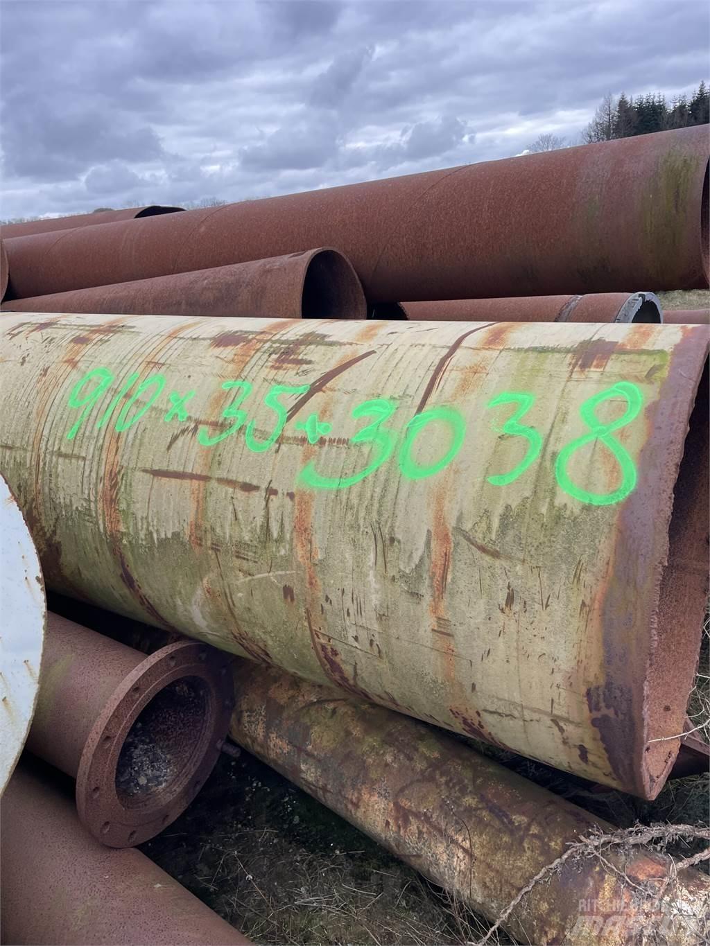  Stålrør ø910x35x3038 mm Pipeline Ausrüstung