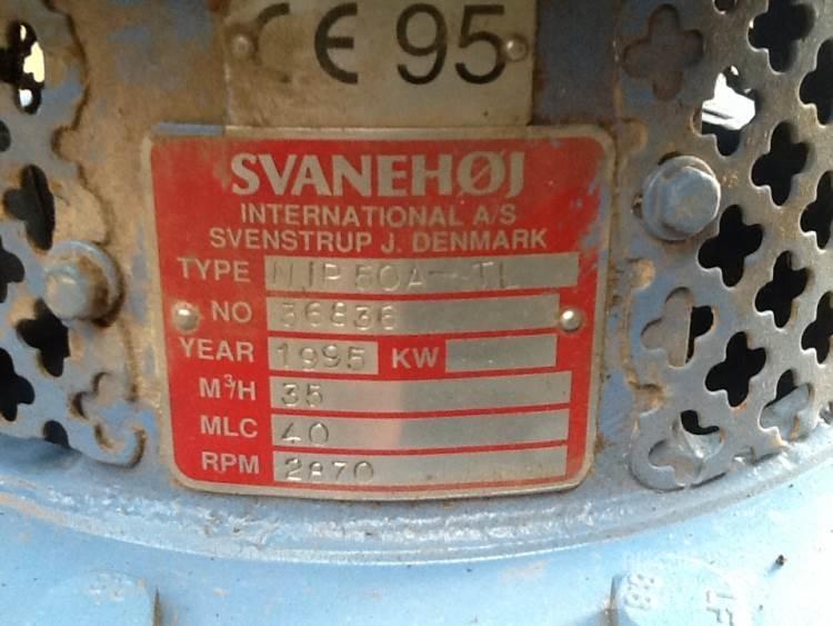  Svanehøj NP 50A-TL pumpe Wasserpumpen