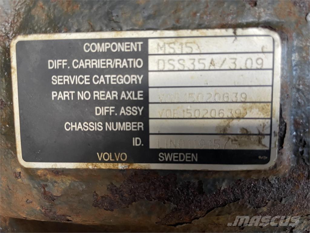 Volvo A40E bagaksel LKW-Achsen